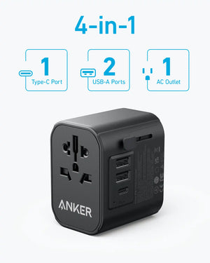 Anker 312 PowerExtend USB-C Travel Adapter