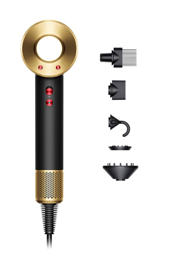 Dyson Supersonic Hair Dryer Onyx Black and Gold