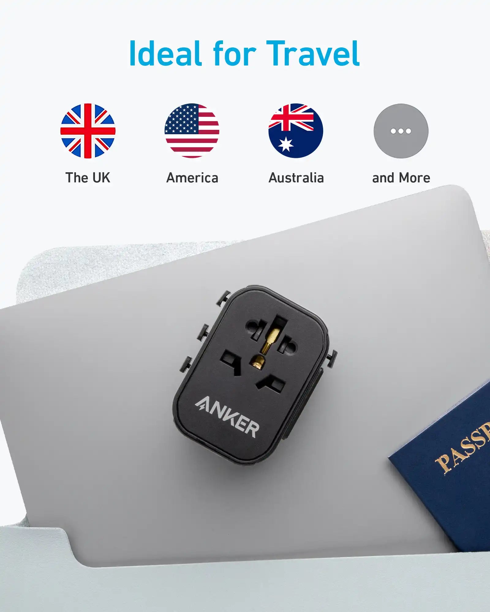 Anker 312 PowerExtend USB-C Travel Adapter