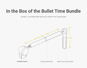 Insta360 Bullet Time Bundle Invisible Selfie Stick