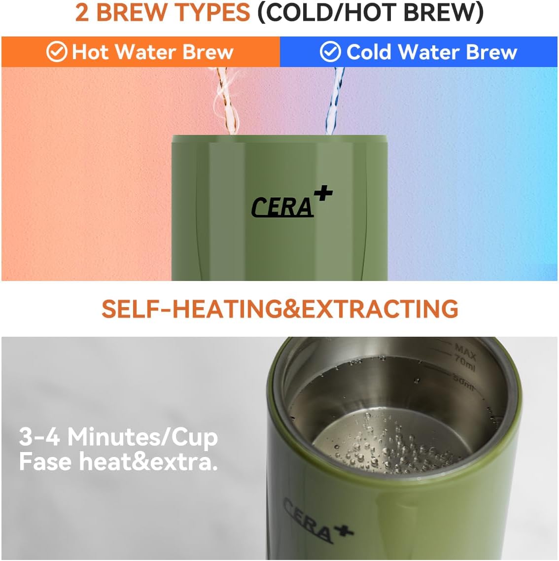 CERA+ Portable Espresso Machine