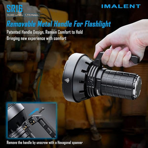 IMALENT SR16 55000 Lumen Flashlight