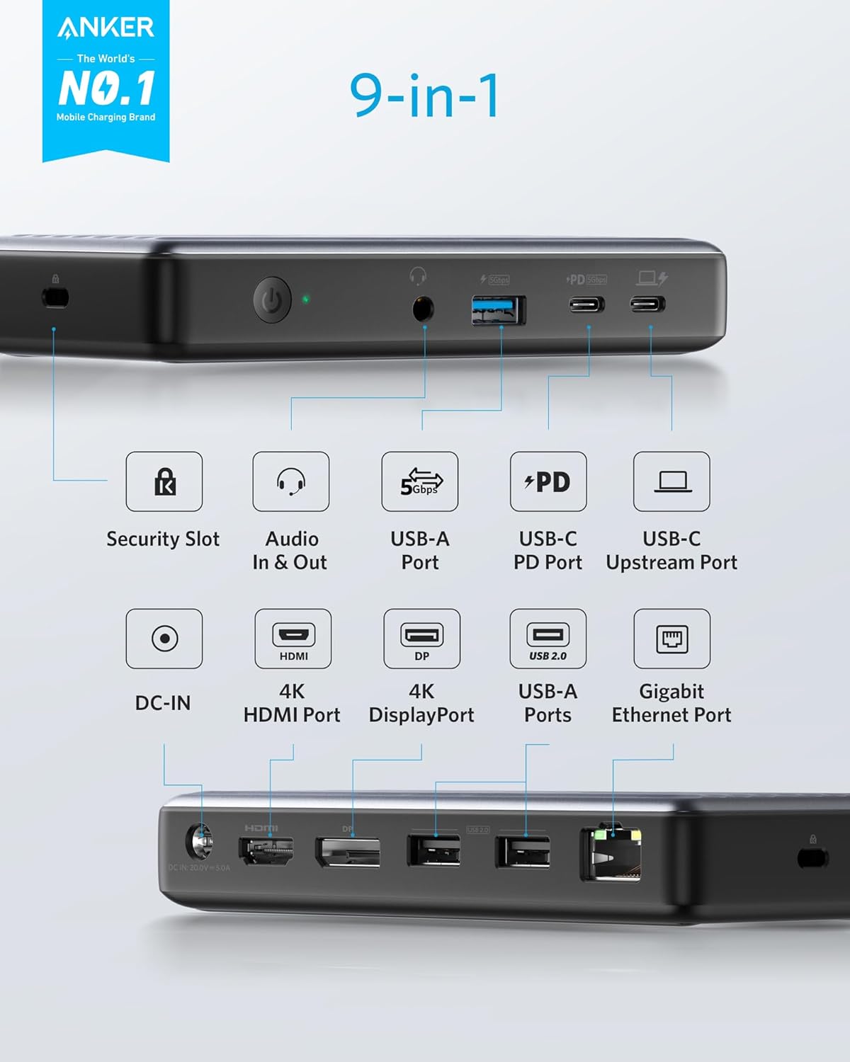 PowerExpand 9-in-1 USB-C PD Dock