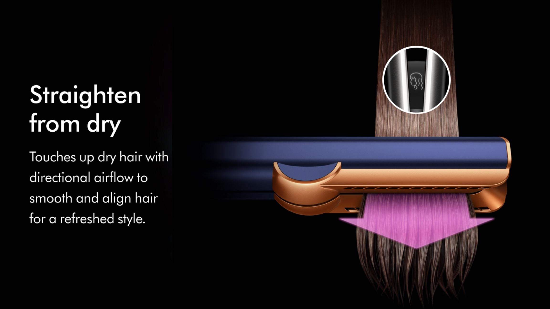 Dyson Airstrait Straightener Nickel/Copper