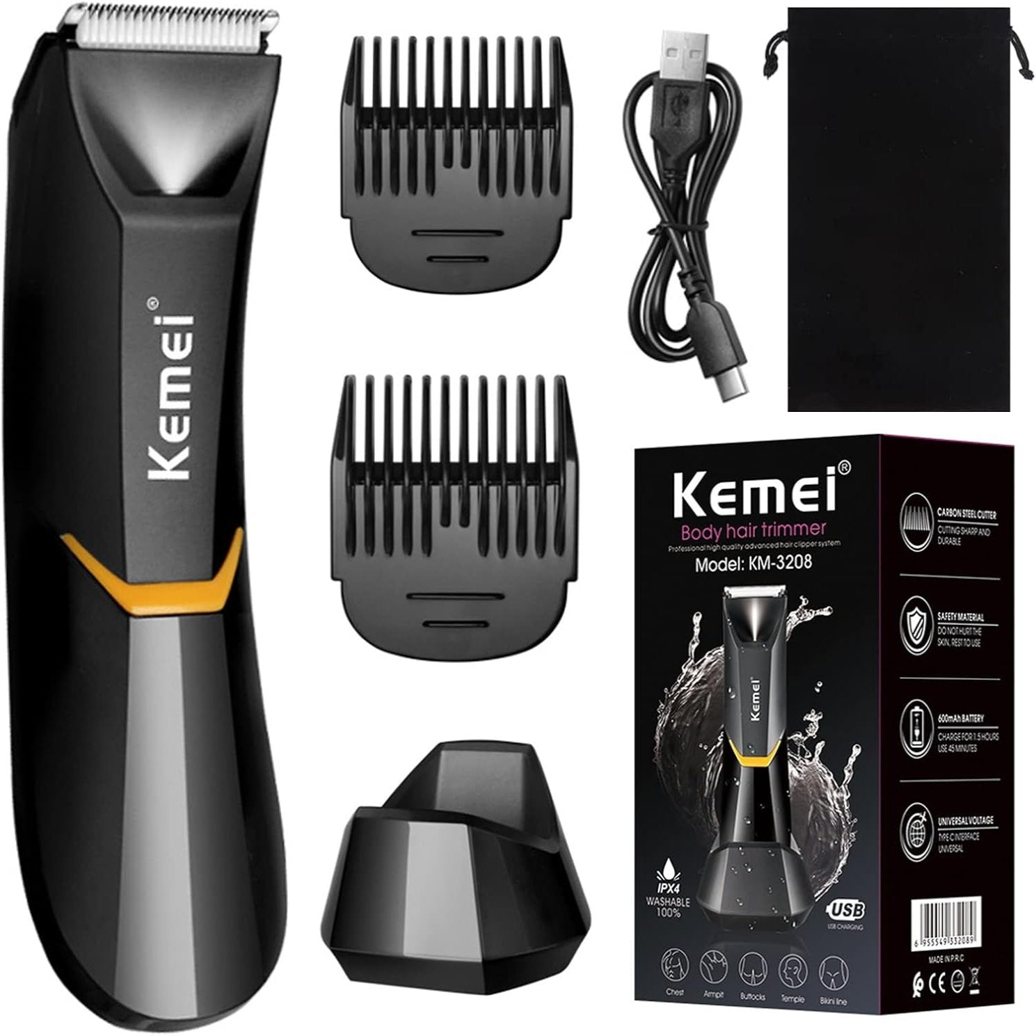 KEMEI 3208 Body Hair Trimmer